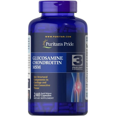 Puritan's Pride Glucosamine Chondroitin MSM  - 240 Capsules
