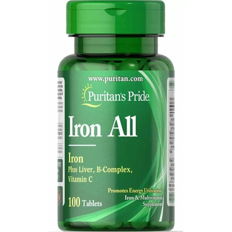 Puritan's Pride Iron All  - 100 Tablets