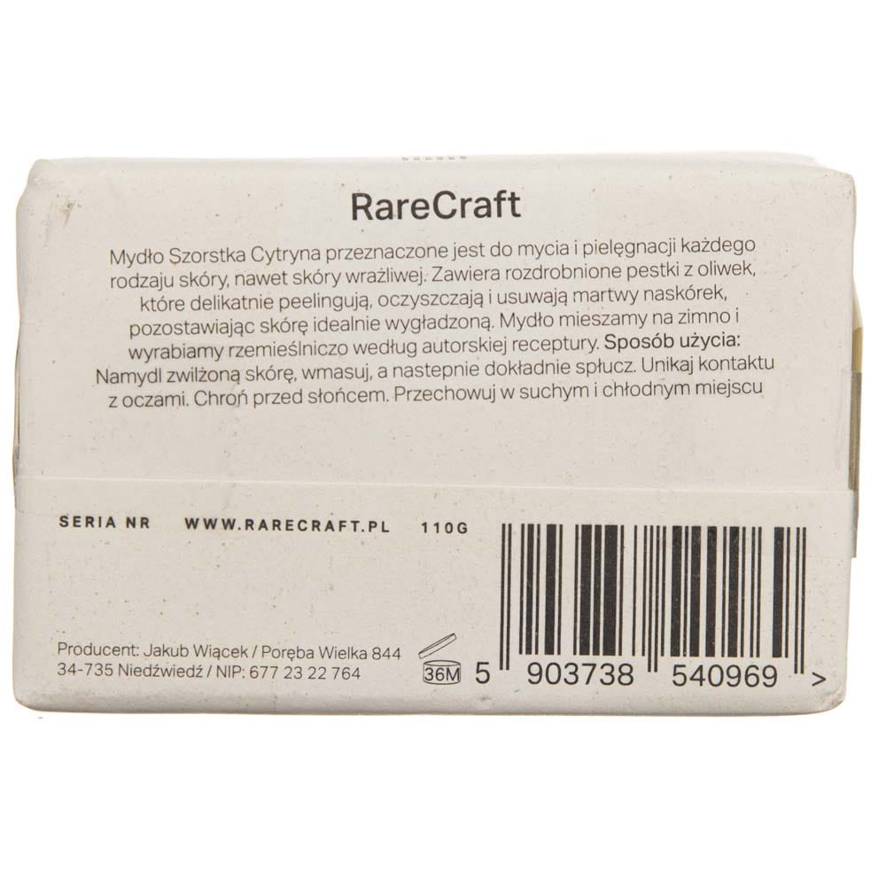RareCraft Rough Lemon Scrubbing Soap - 110 g
