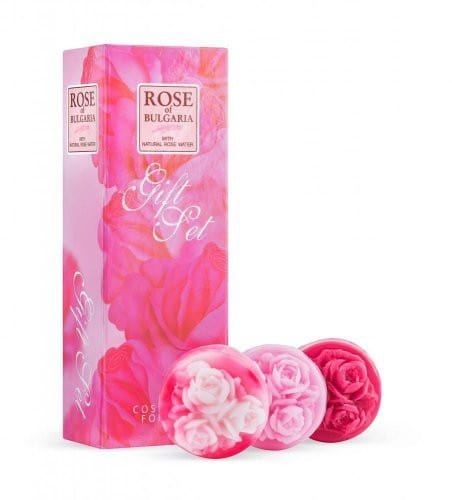 Rose of Bulgaria Rose Soap Set - 3x30 g