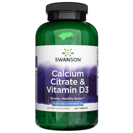 Solgar Calcium Citrate & Vitamin D3 - 250 Tablets