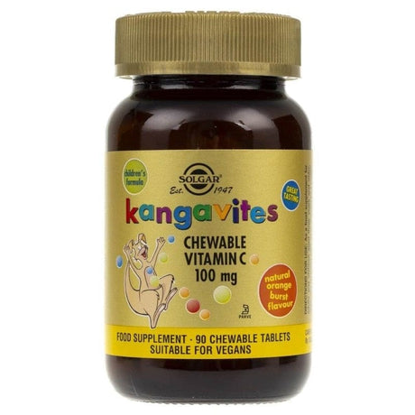 Solgar Kangavites Chewable Vitamin C, Orange - 90 Lozenges