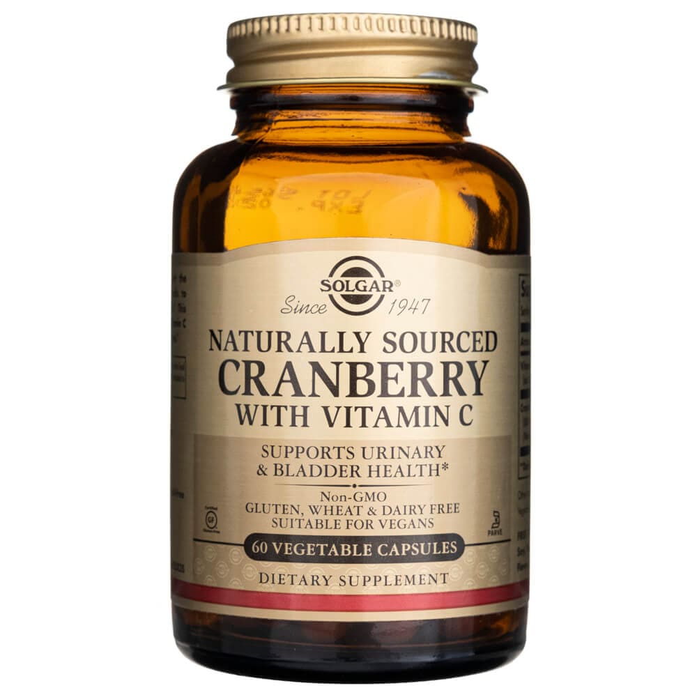 Solgar Natural Cranberry with Vitamin C - 60 Veg Capsules