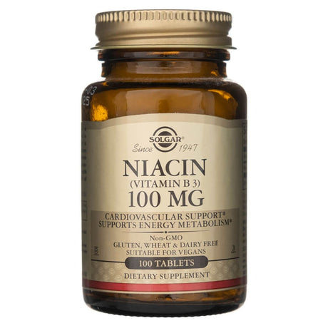 Solgar Niacin (Vitamin B3) 100 mg - 100 Tablets