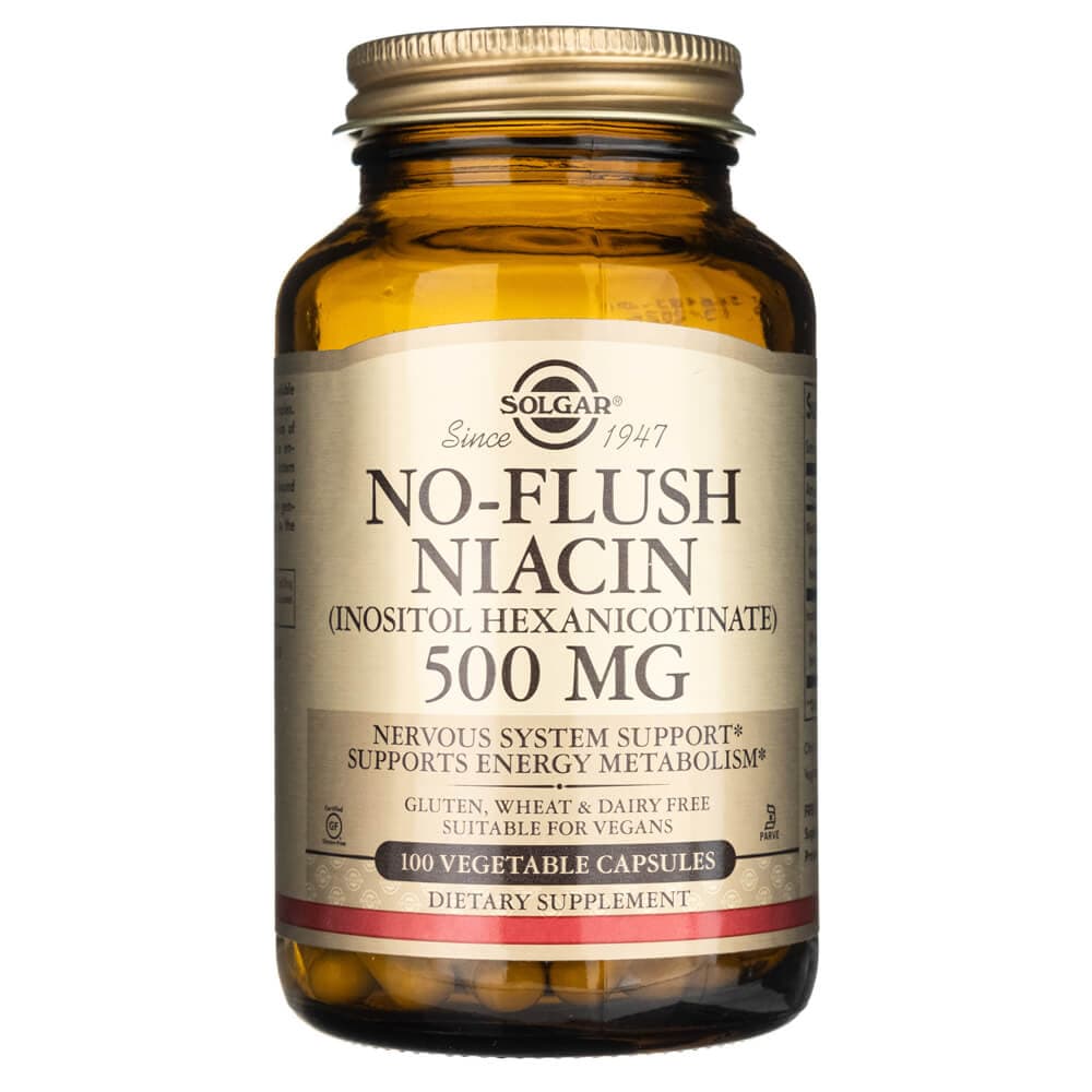 Solgar No-Flush Niacin (Vitamin B3) 500 Mg - 100 Capsules – Medpak