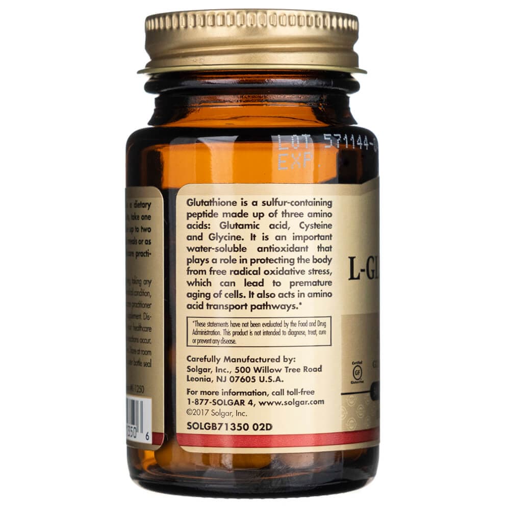 Solgar Reduced L-Glutathione 250 mg - 30 Veg Capsules
