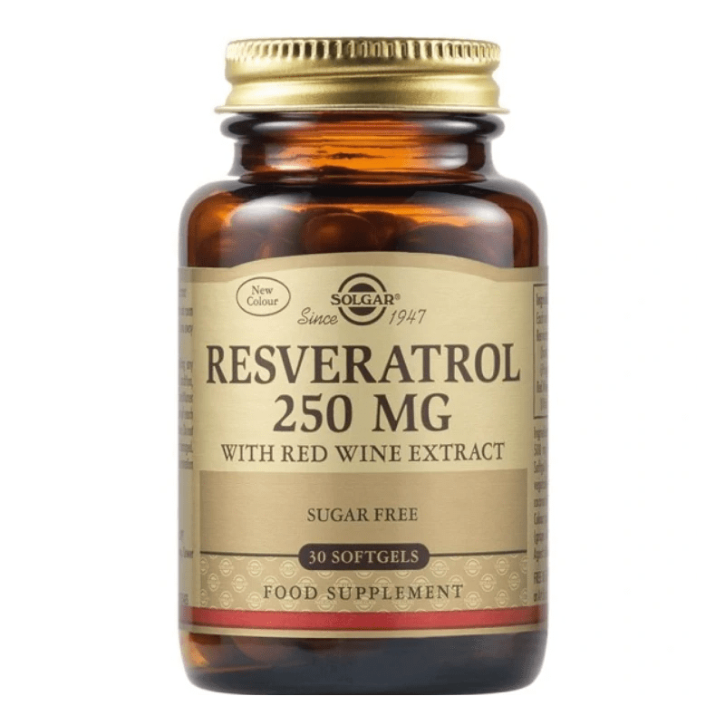 Solgar Resveratrol 250 mg with Red Wine Extract - 30 Softgels