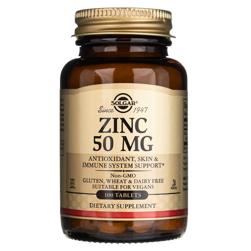 Solgar Zinc 50 mg - 100 Tablets
