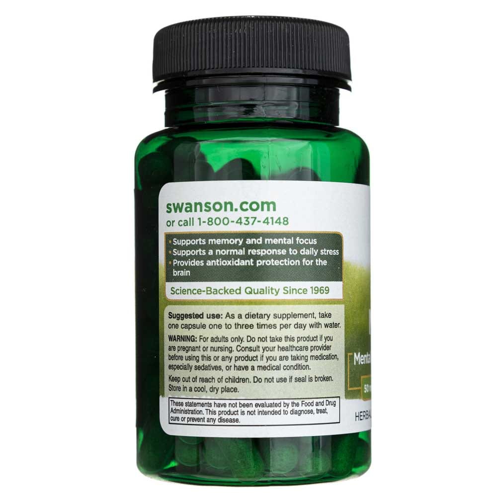 Swanson Bacopa Monniera 50 mg - 90 Capsules