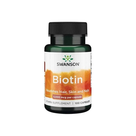 Swanson Biotin 5000 mcg - 100 Capsules