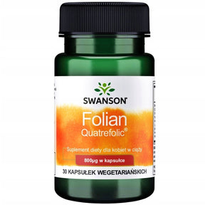 Swanson Folic Acid (Quatrefolic®) - 30 Veggie Caps