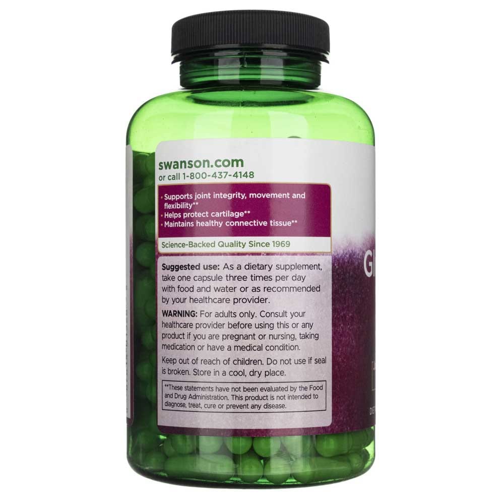 Swanson Glucosamine Sulfate 2KCl 500 mg - 250 Capsules