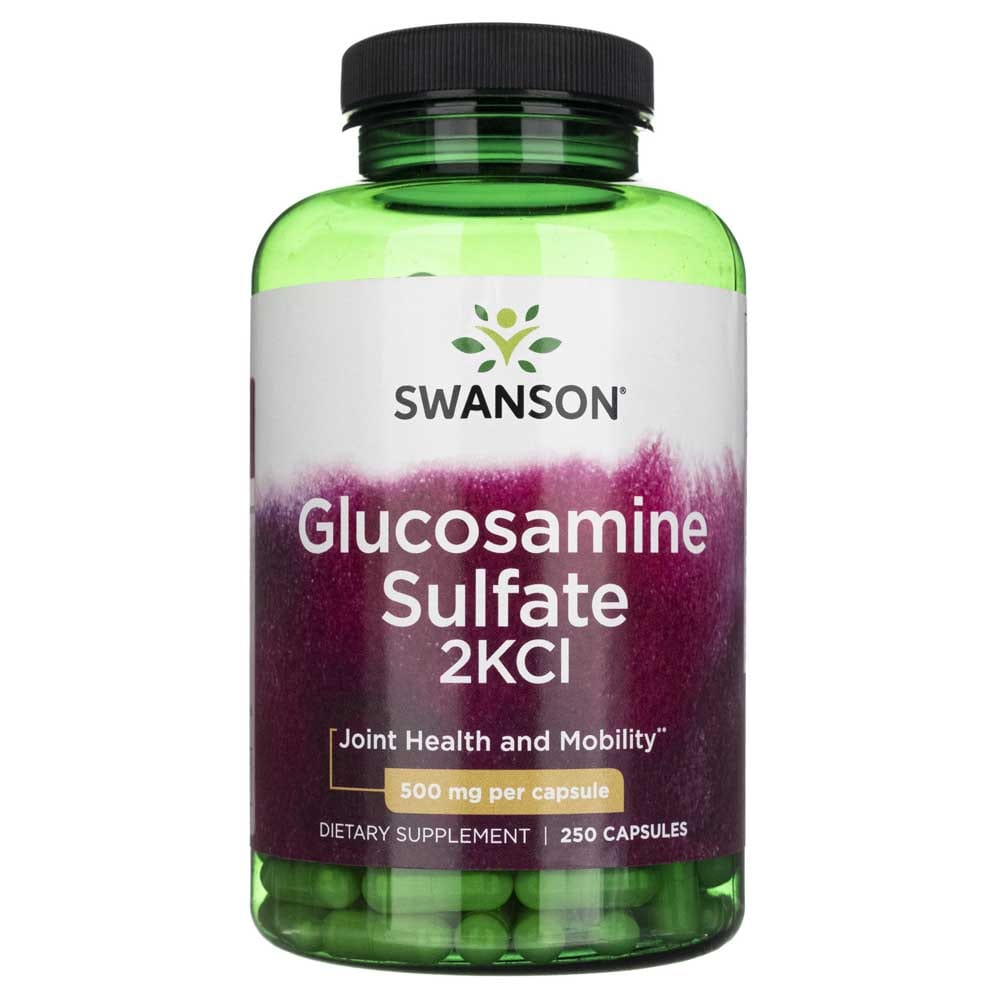 Swanson Glucosamine Sulfate 2KCl 500 mg - 250 Capsules