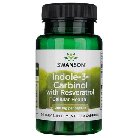 Swanson Indole-3-Carbinol with Resveratrol 200 mg - 60 Capsules