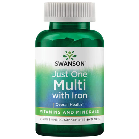 Swanson Just One Multi with Iron - 130 Tablets