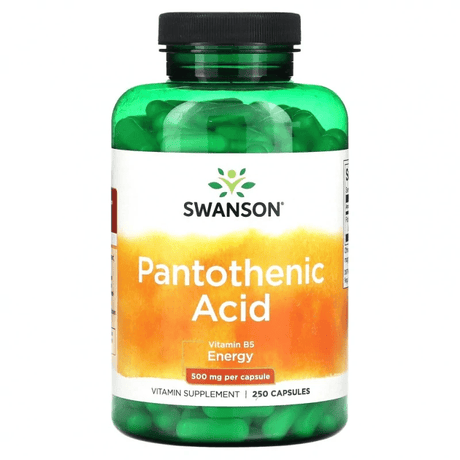 Swanson Pantothenic Acid 500 mg - 250 Capsules