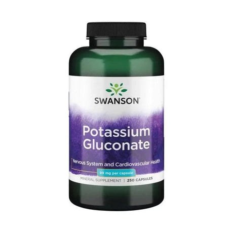 Swanson Potassium Gluconate 99 mg - 250 Capsules