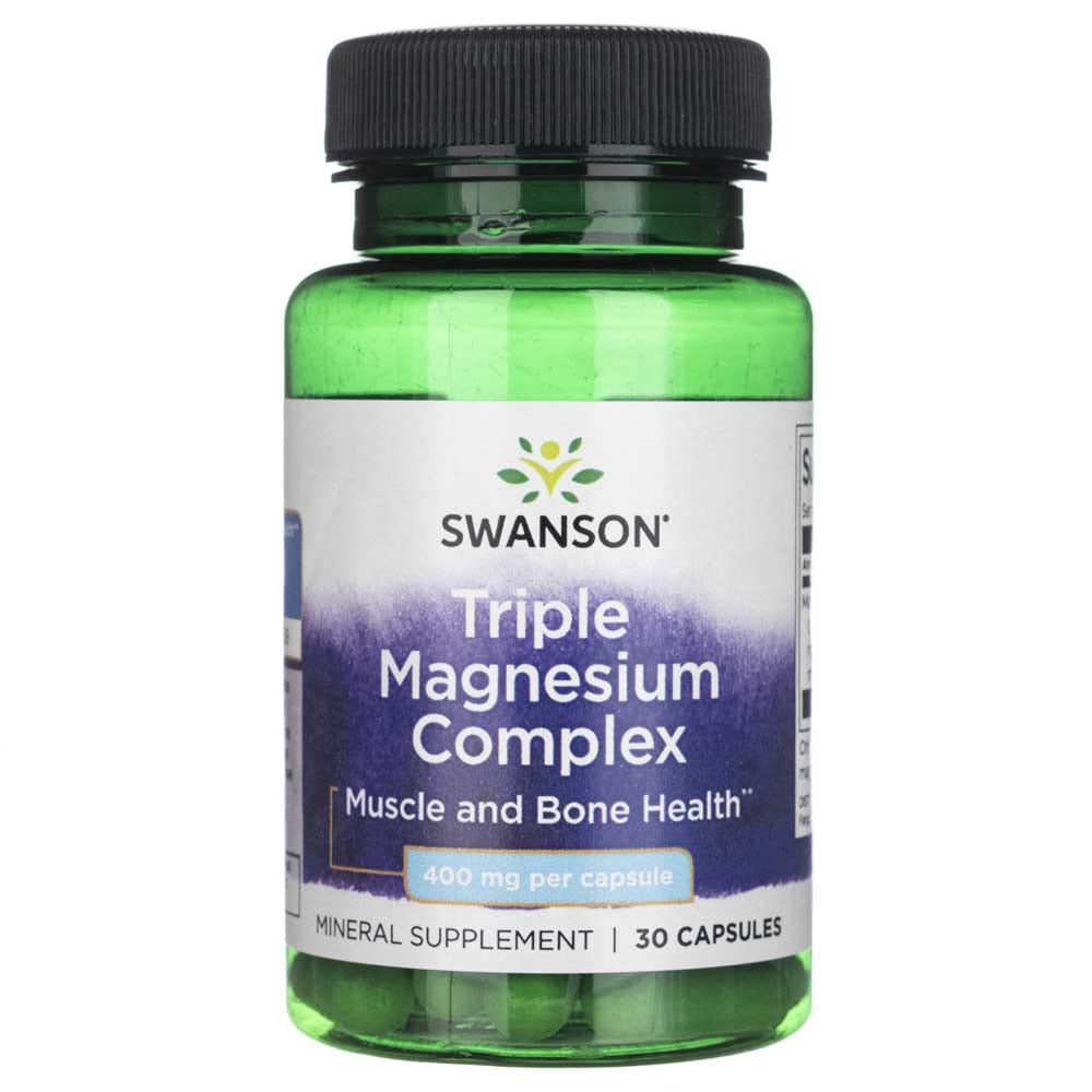 Swanson Triple Magnesium Complex 400 mg - 30 Capsules