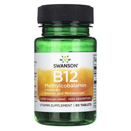 Swanson Vitamin B12 Methylcobalamin 5000 mcg - 60 Tablets
