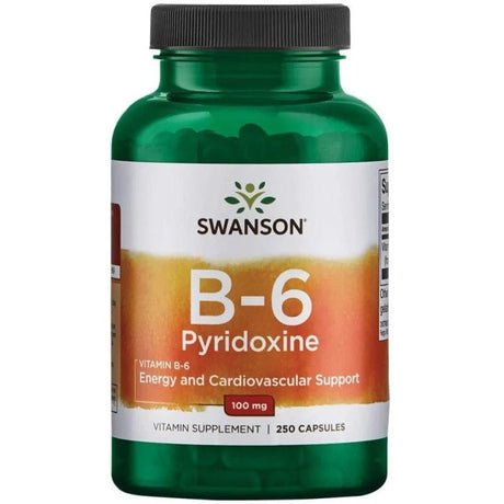 Swanson Vitamin B6 100 mg - 250 Capsules