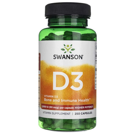 Swanson Vitamin D3 2000 IU (50 mcg) - 250 Capsules