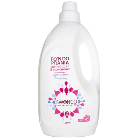 Swonco Laundry Liquid Enzymatic, Fragrance Free - 1500 ml