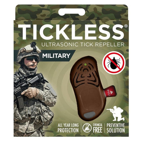 Tickless Military Ultrasonic Tick Repellent - Brown