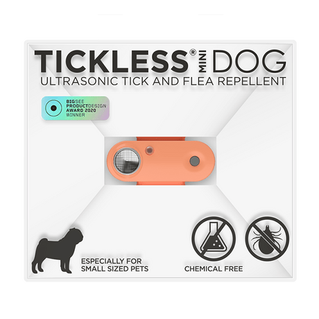 Tickless Pet Mini Ultrasonic Tick Repellent - Hot Peach