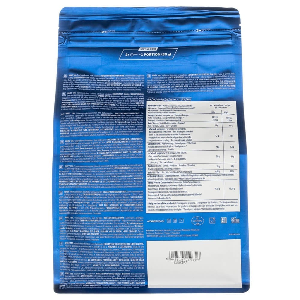 Trec Whey 100 Protein Concentrate, Cookie - 700 g