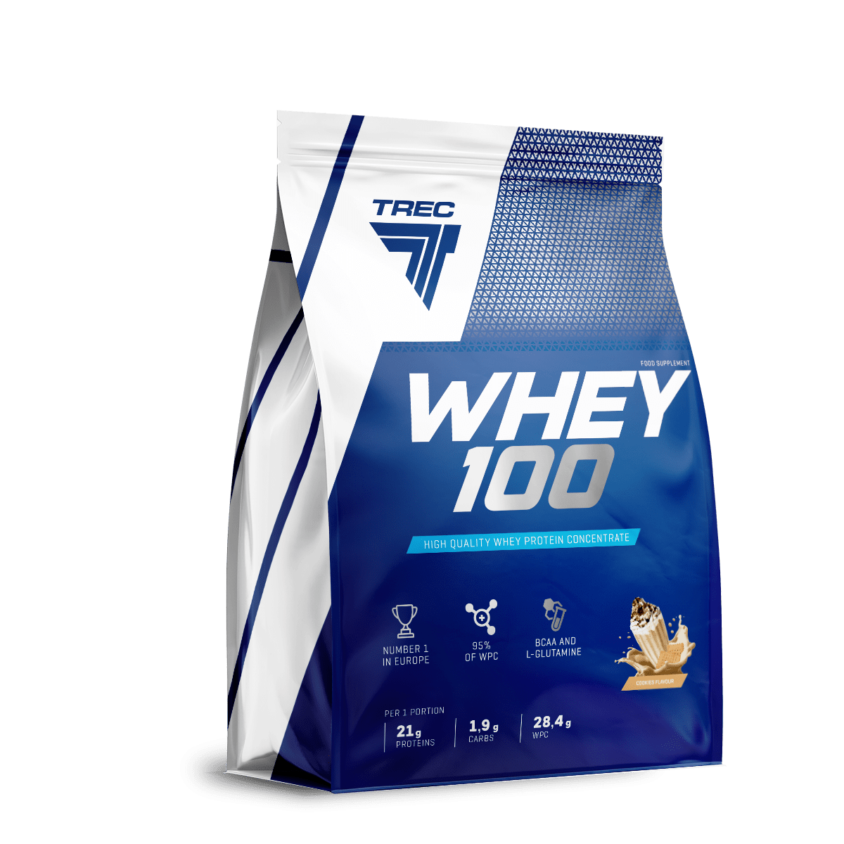 Trec Whey 100 Protein Concentrate, Cookie - 900 g