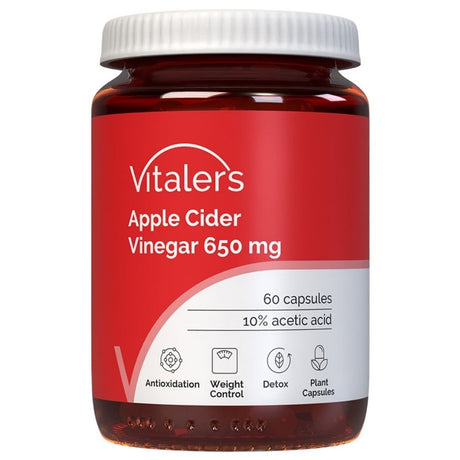 Vitaler's Apple Cider Vinegar 650 mg - 60 Capsules