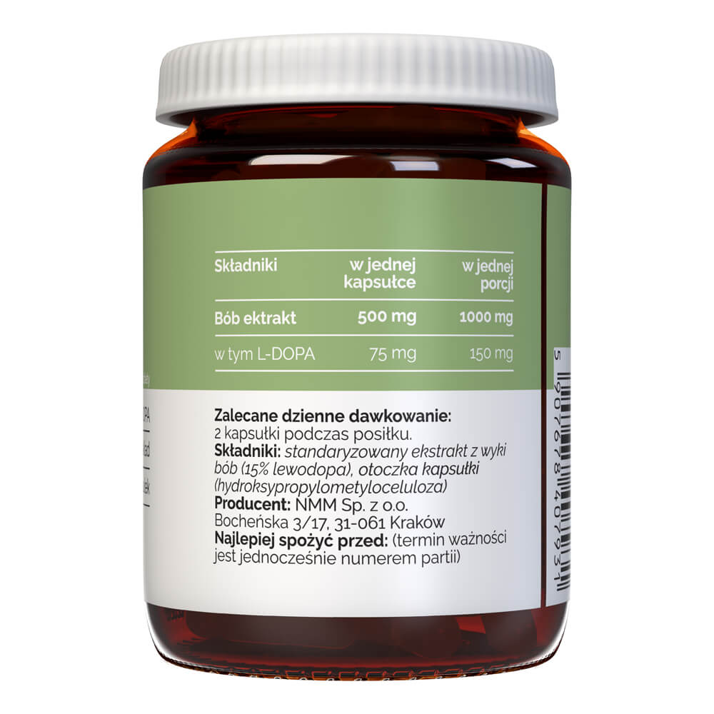 Vitaler's Broad Bean Extract (L-DOPA) 500 mg - 60 Capsules