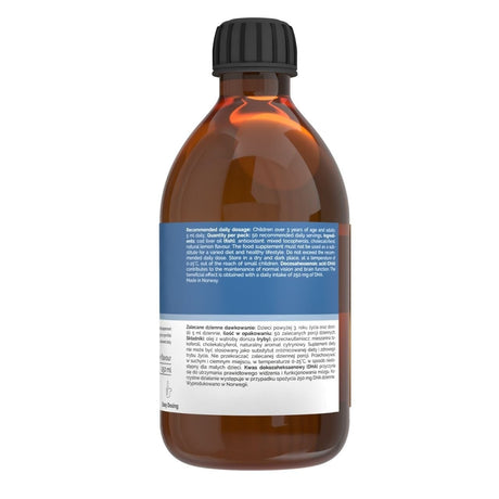 Vitaler's Omega-3 Norwegian Cod Liver Oil 1250 mg, Lemon - 250 ml