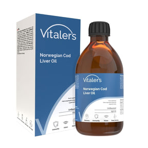 Vitaler's Omega-3 Norwegian Cod Liver Oil, Unscented Flavor 1200 mg - 250 ml