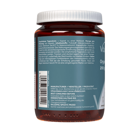 Vitaler's Organic Selenium 200 mcg - 120 Capsules
