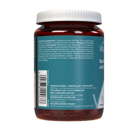 Vitaler's Saccharomyces Boulardii with FOS (Probiotic) - 60 Capsules