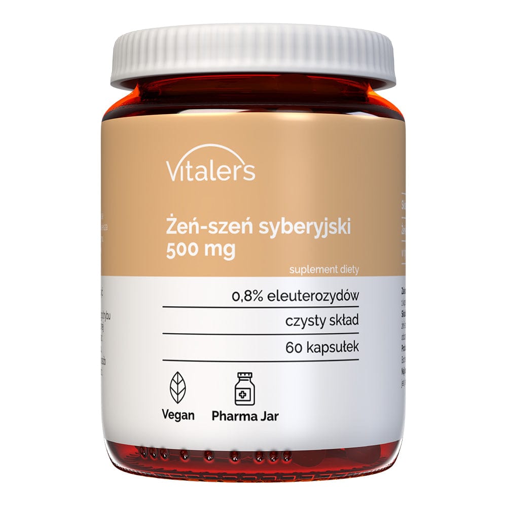 Vitaler's Siberian Ginseng (Eleuthero) 500 mg - 60 Capsules