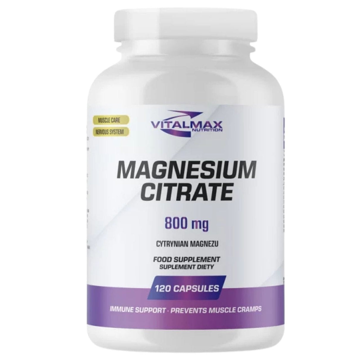 Vitalmax Nutrition Magnesium Citrate 800 mg - 120 Capsules