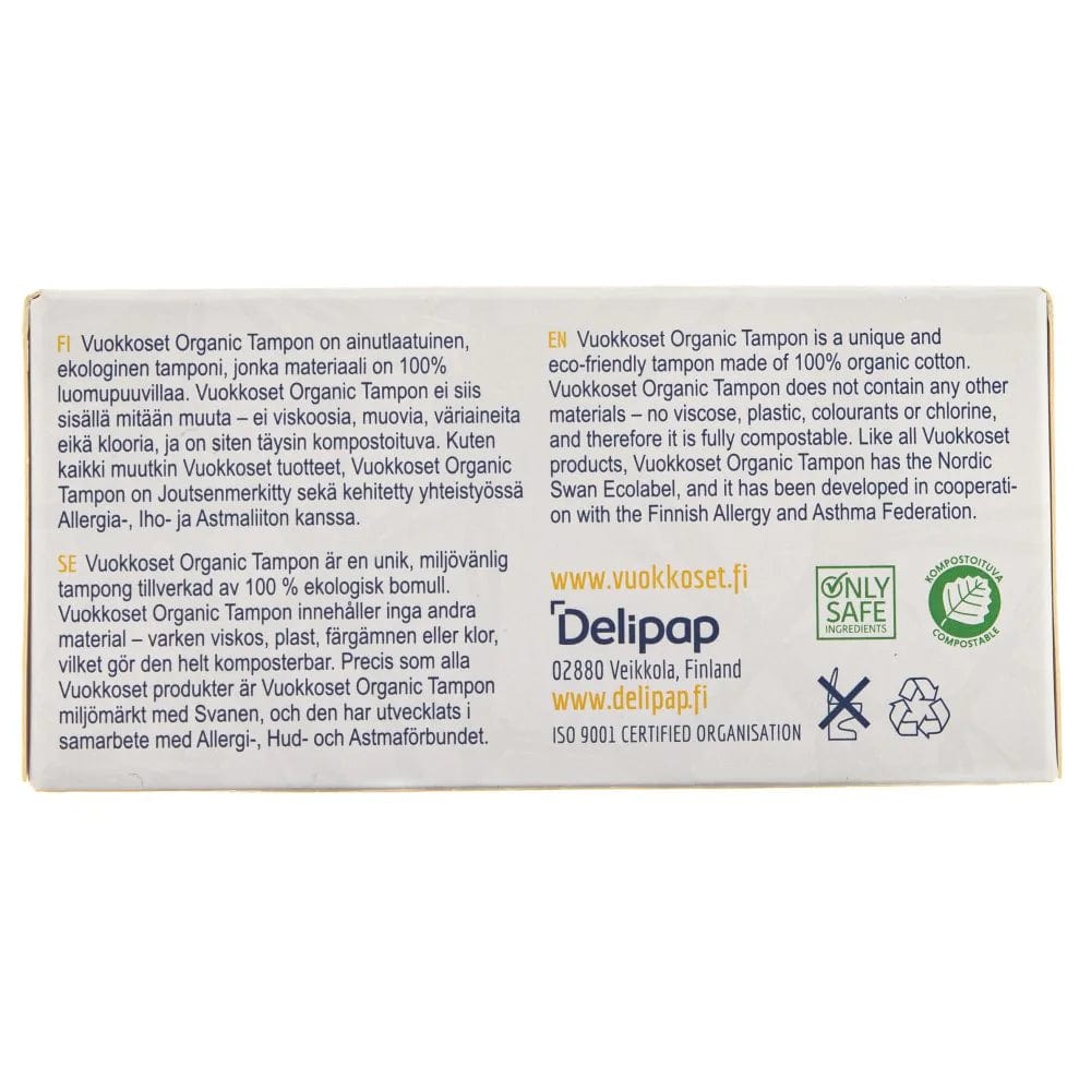 Vuokkoset Bio Mini Tampons - 16 pieces