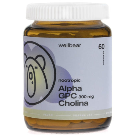 Wellbear Alpha GPC 300 mg - 60 Capsules