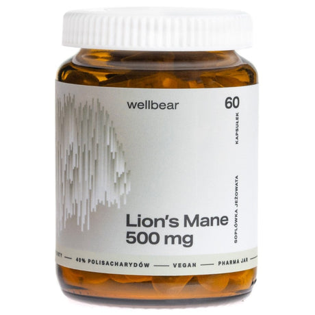 Wellbear Lion's Mane 500 mg - 60 Capsules