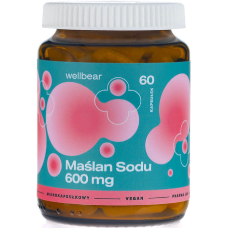 Wellbear Sodium Butyrate 600 mg - 60 Capsules