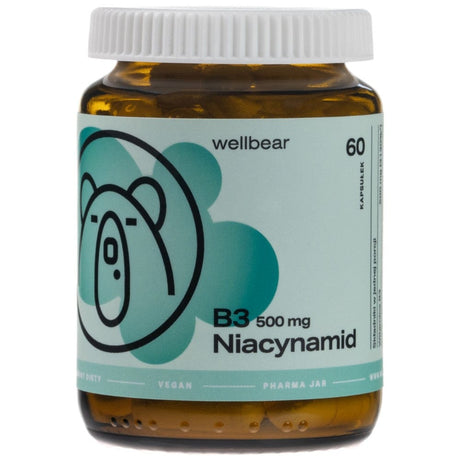 Wellbear Vitamin B3 500 mg - 60 Capsules