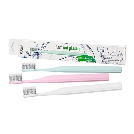 Zuzii PLA Toothbrush, Medium Bristles, Pink