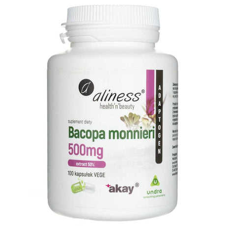 Aliness Bacopa Monnieri 500 mg - 100 Veg Capsules