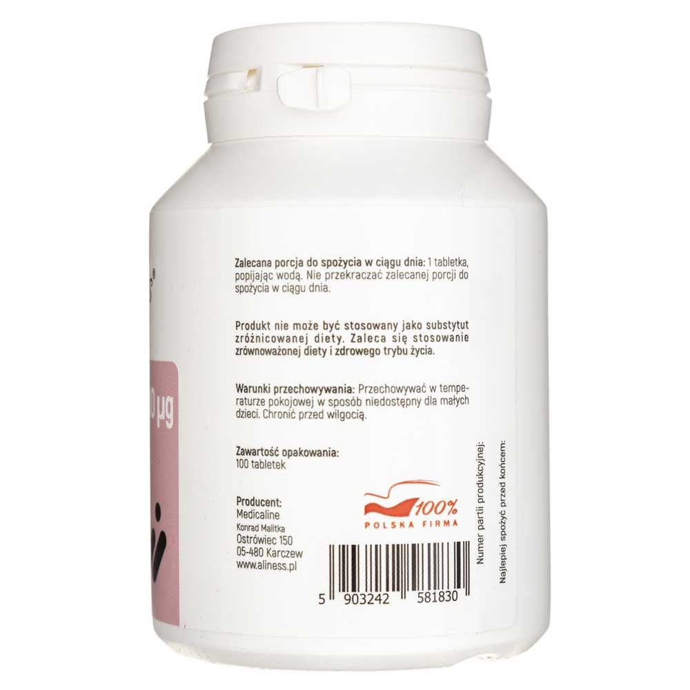 Aliness Chromium GTF 200 mcg - 100 Tablets