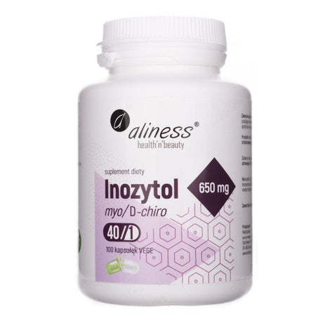 Aliness Inositol myo / D-chiro, 40/1 650 mg - 100 Veg Capsules