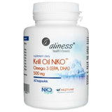 Aliness Krill Oil NKO Omega 3 with Astaxanthin 500 mg - 60 Capsules