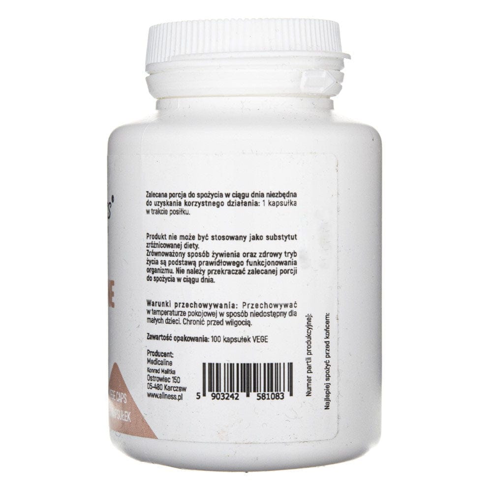 Aliness L-Arginine 800 mg - 100 Veg Capsules