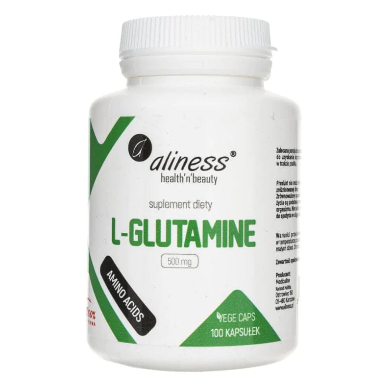 Aliness L-Glutamine 500 mg - 100 Capsules